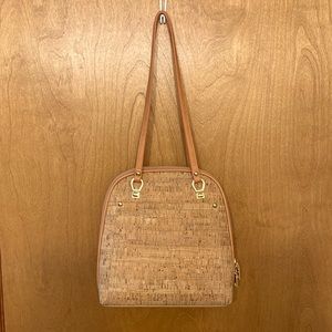 Cute cork purse that converts to small backpack.
